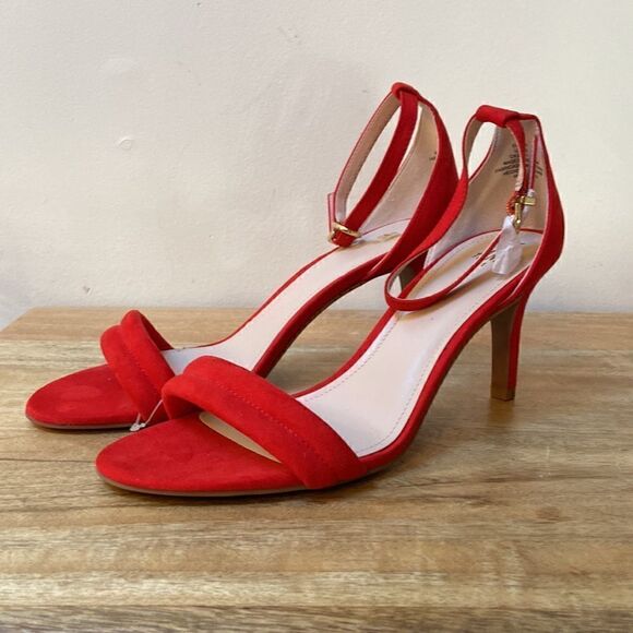 H&M Red Sandal Heels  - Picture 1 of 13